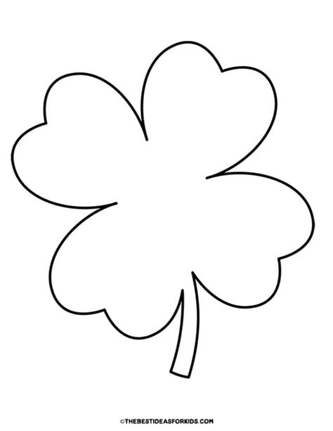 4 Leaf Clover Template Free