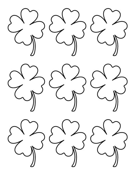 4 Leaf Clovers Printable