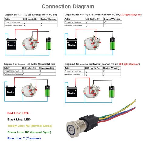 4 Pin Momentary Switch Wiring Diagram