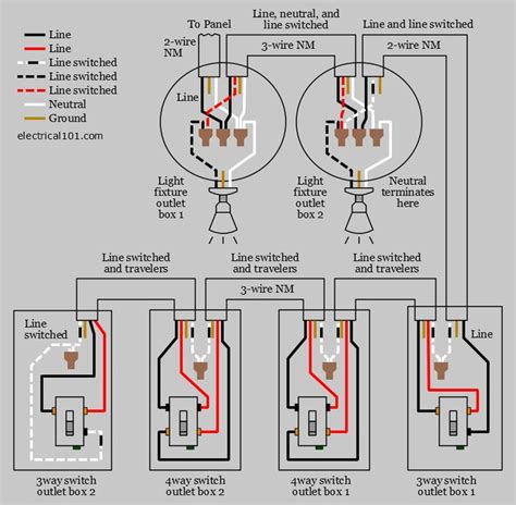 4 Way Lighting Wiring Diagram