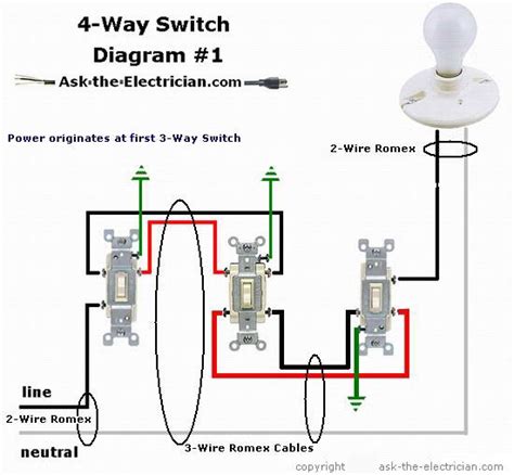 4 Way Switch Diagram Wiring