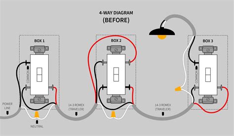 4 Way Switches Wiring Diagram