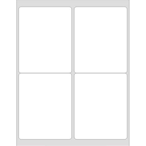 4 X 5 Label Template