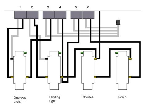 4 gang switch wiring diagram 