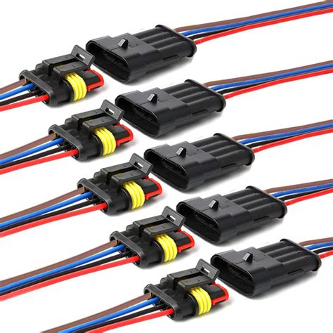 4 pin wiring harness connectors automotive 
