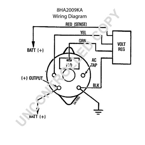 4 wire alternator wiring diagram ford 