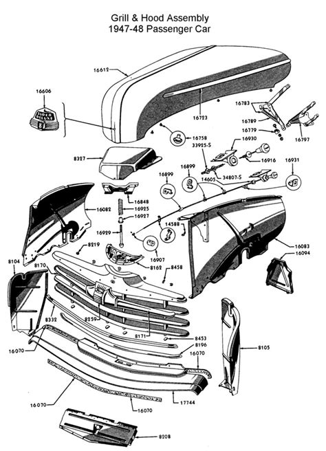 47 ford body diagram 