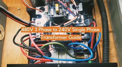 480v 3 Phase To 240v Single Phase Transformer Wiring Diagram