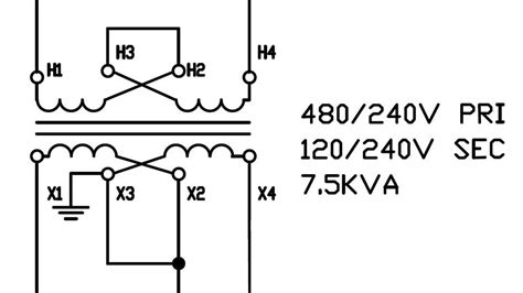 480v To 240120v Transformer Wiring Diagram