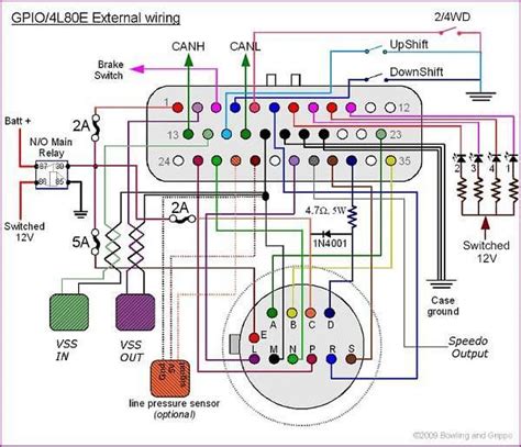 4l80e transmission wiring color 