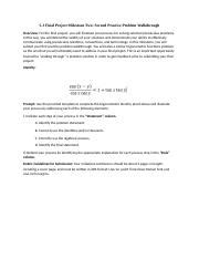 5 3 Final Project Milestone Two Second Practice Problem Walkthrough