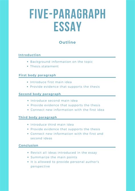 5 Paragraph Template
