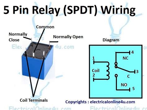 5 Pin Spdt Wiring Diagram