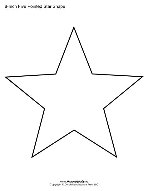 5 Point Star Template