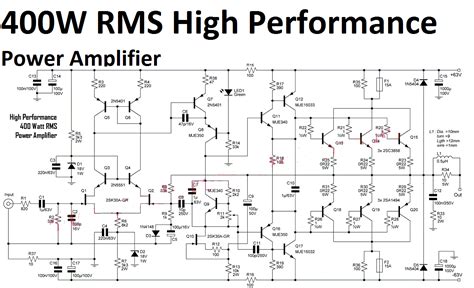 5000 watts amplifier schematic diagrams 
