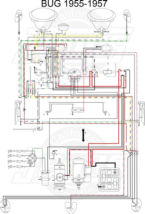 56 Volkswagen Bug Wiring Diagram