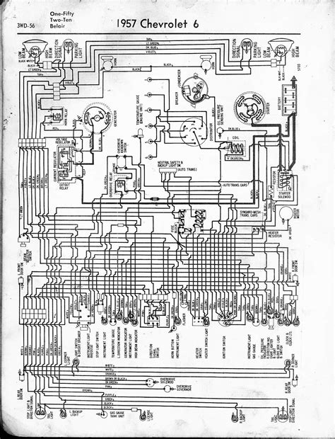 57 chevy bel air headlight wiring diagram 