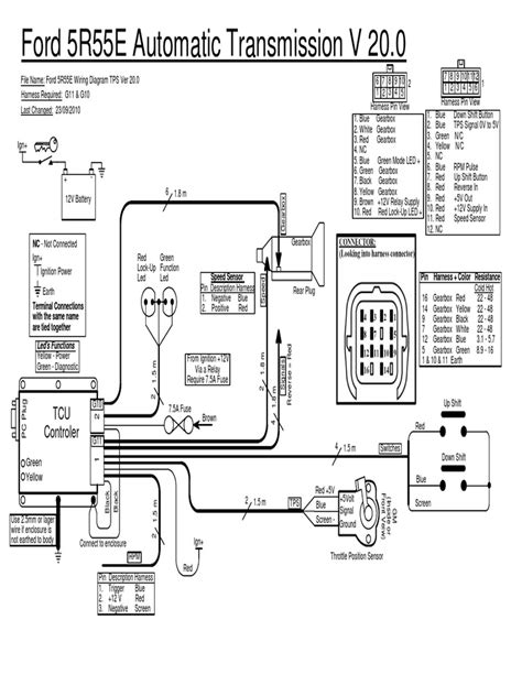 5r55e Transmission Wiring Diagram