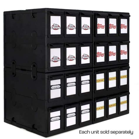 6 Drawer Card Catalog Black