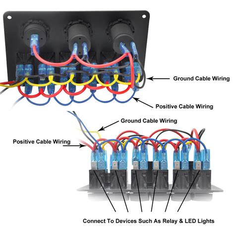 6 Gang Marine Switch Panel Wiring Diagram