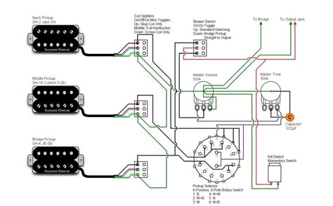 6 Way Rotary Switch Guitar Wiring Diagram