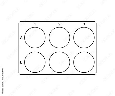 6 Well Plate Template