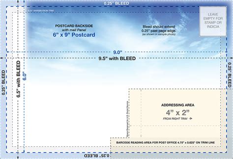 6 X 9 Postcard Template