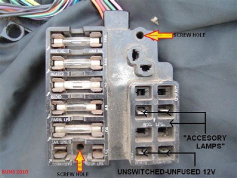 64 corvette fuse box 