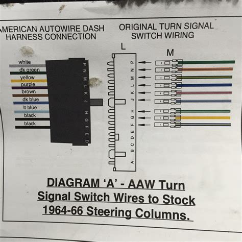 66 mustang turn signal switch wiring diagram 