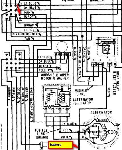 68 Camaro Alternator Wiring Diagram