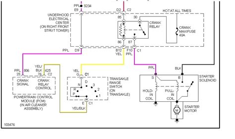 69 cutlass starter wire diagram 