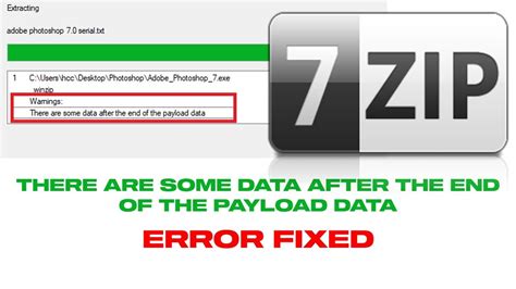 7 zip error unexpected end of data, How to fix 7 zip data error in 4 methods