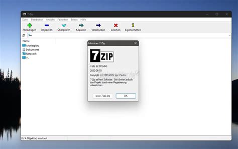 7-zip 22.00 x64, How to open .7z file extension