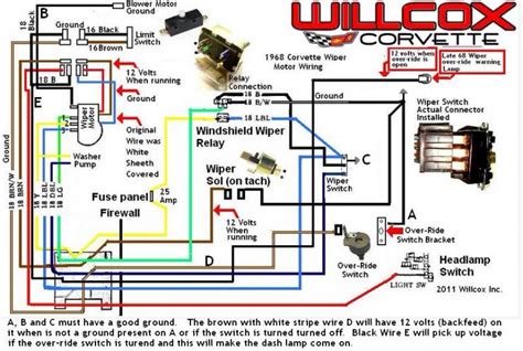 72 corvette wiper wiring diagram 