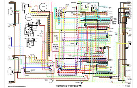 72 mustang wire harness schematic 