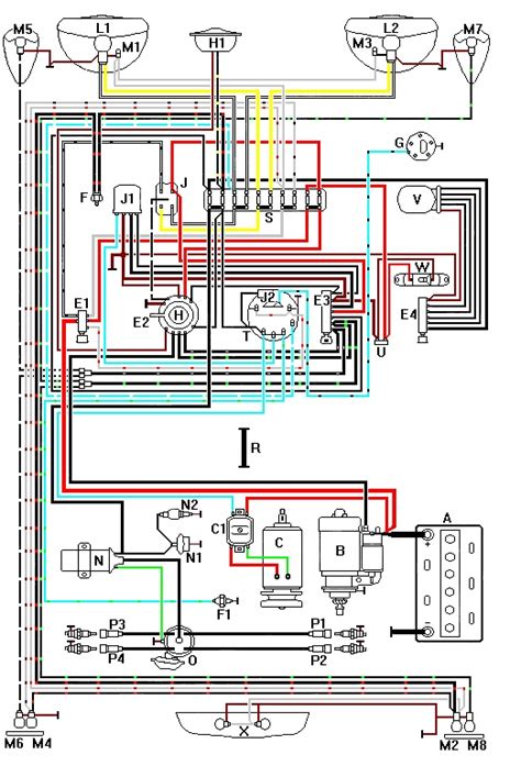 74 vw thing wiring diagram 
