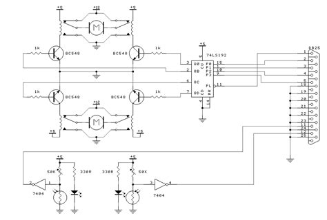 74ls192 Puter Controller 4 Dc Motors Circuit Wiring Diagram