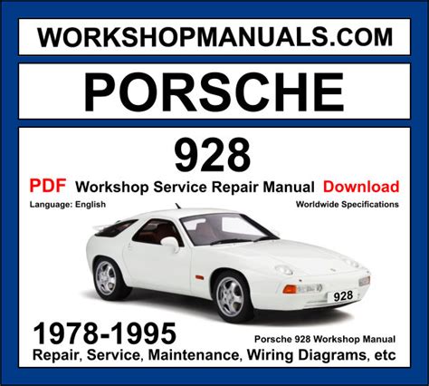 77 95 Porsche 928 Repair Service Workshop Manual Download