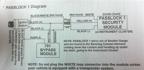 791 Bypass Module Wiring Diagram