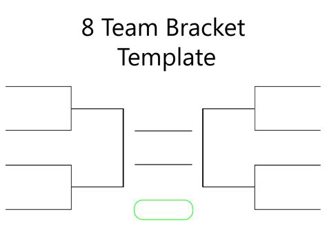 8 Team Bracket Template