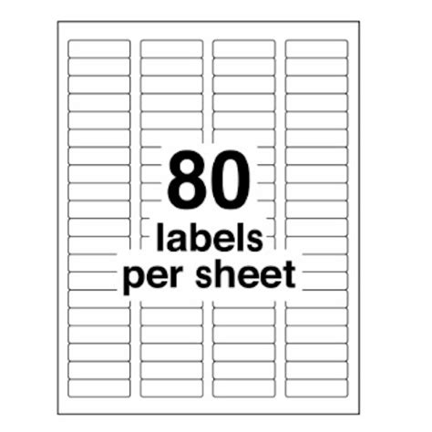 80 Labels Per Sheet Template Word