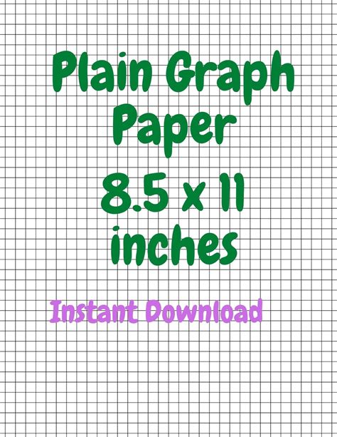 85 X 11 Graph Paper Printable