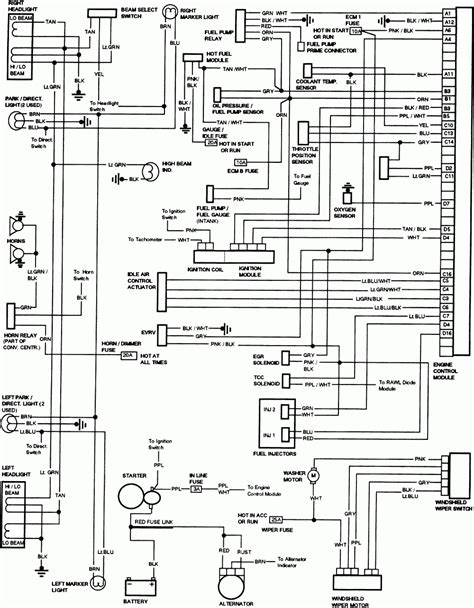 87 Chevy Wiring Diagram Schematic