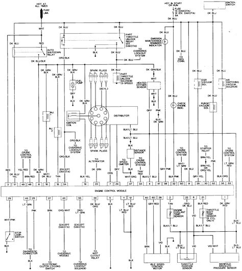 89 dodge dakota coil wiring diagram 