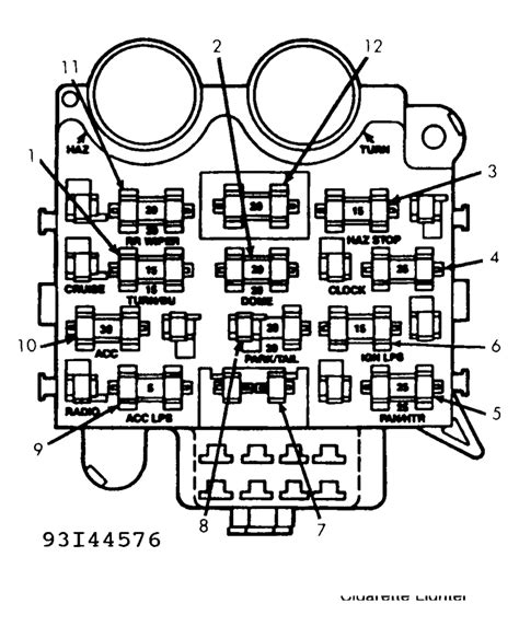 89 jeep fuse box diagram 