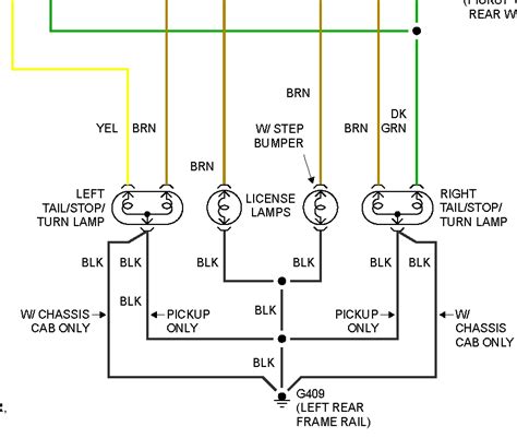91 chevy truck tail light wiring diagram 