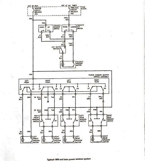 92 Chevy Van Power Window Switch Wiring Diagram