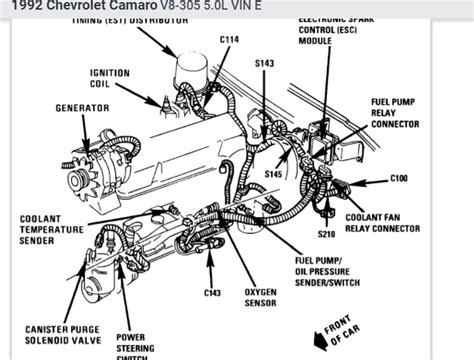 92 camaro engine diagram 