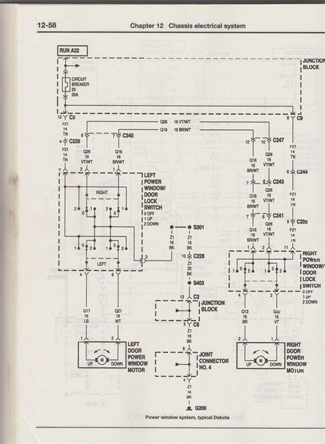 92 dodge ram power window wiring diagram 