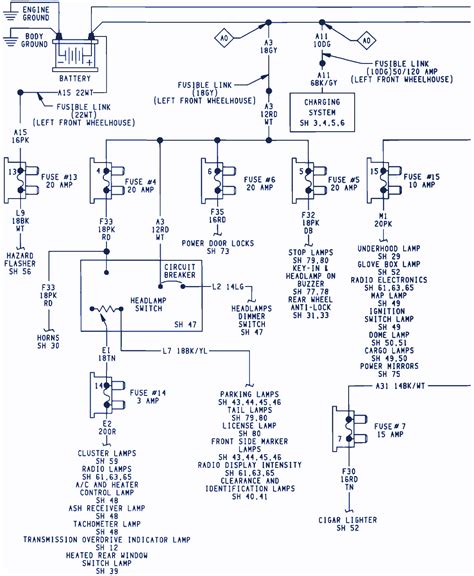 92 dodge truck wiring diagram 
